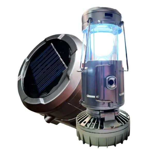 Lanterna KZ SolarBreeze 3 em 1 – Luz, Ventilação e Portabilidade!